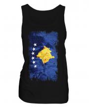 Kosovo Grunge Flag Ladies Vest
