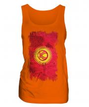 Kyrgyzstan Grunge Flag Ladies Vest