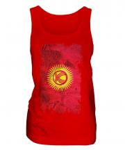 Kyrgyzstan Grunge Flag Ladies Vest