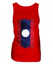 Laos Grunge Flag Ladies Vest
