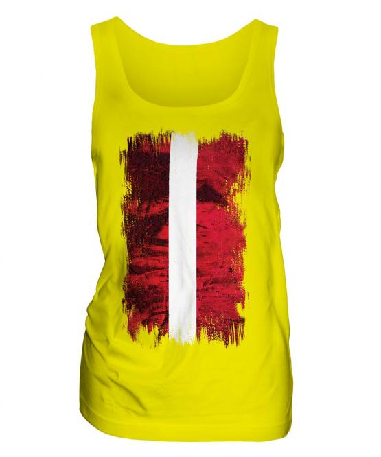 Latvia Grunge Flag Ladies Vest