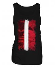 Latvia Grunge Flag Ladies Vest