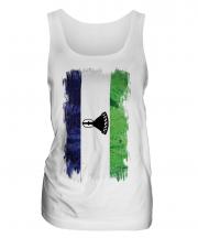 Lesotho Grunge Flag Ladies Vest