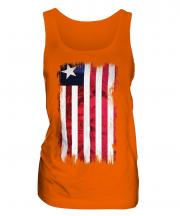 Liberia Grunge Flag Ladies Vest