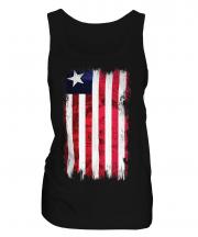 Liberia Grunge Flag Ladies Vest
