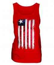 Liberia Grunge Flag Ladies Vest