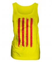 Catalonia Grunge Flag Ladies Vest