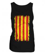 Catalonia Grunge Flag Ladies Vest