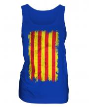 Catalonia Grunge Flag Ladies Vest