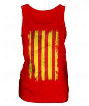 Catalonia Grunge Flag Ladies Vest