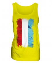 Luxembourg Grunge Flag Ladies Vest