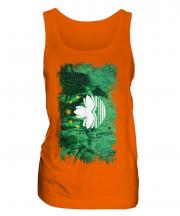 Macau Grunge Flag Ladies Vest
