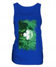 Macau Grunge Flag Ladies Vest
