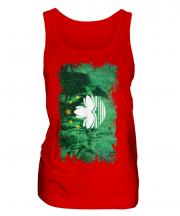 Macau Grunge Flag Ladies Vest