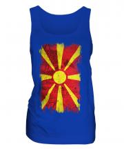 Macedonia Grunge Flag Ladies Vest