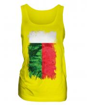 Madagascar Grunge Flag Ladies Vest