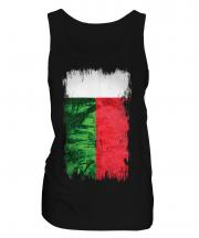 Madagascar Grunge Flag Ladies Vest
