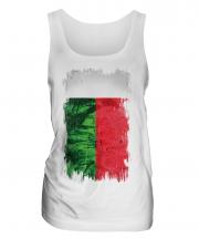 Madagascar Grunge Flag Ladies Vest
