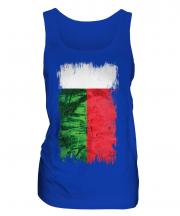 Madagascar Grunge Flag Ladies Vest