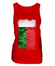 Madagascar Grunge Flag Ladies Vest