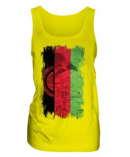 Malawi Grunge Flag Ladies Vest