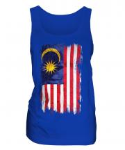 Malaysia Grunge Flag Ladies Vest