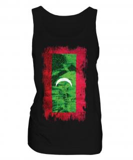 Maldives Grunge Flag Ladies Vest