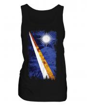 Marshall Islands Grunge Flag Ladies Vest