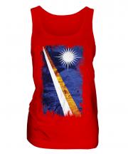 Marshall Islands Grunge Flag Ladies Vest