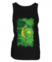 Mauritania Grunge Flag Ladies Vest