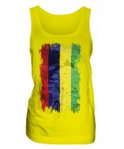 Mauritius Grunge Flag Ladies Vest