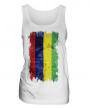 Mauritius Grunge Flag Ladies Vest