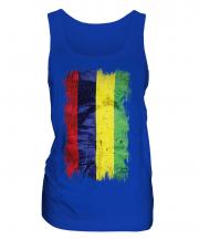 Mauritius Grunge Flag Ladies Vest