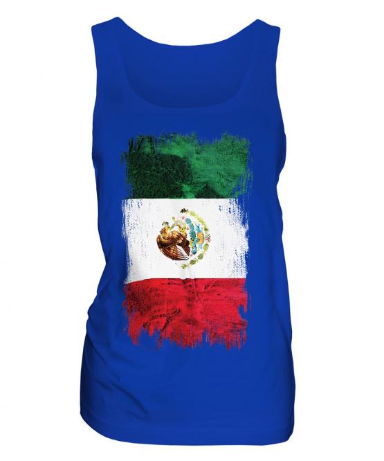 Mexico Grunge Flag Ladies Vest