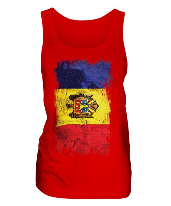 Moldova Grunge Flag Ladies Vest