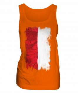 Monaco Grunge Flag Ladies Vest