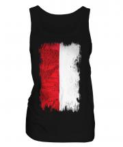 Monaco Grunge Flag Ladies Vest