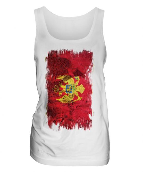 Montenegro Grunge Flag Ladies Vest