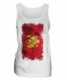 Montenegro Grunge Flag Ladies Vest