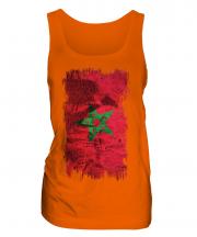 Morocco Grunge Flag Ladies Vest