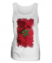 Morocco Grunge Flag Ladies Vest