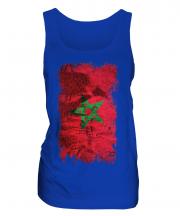 Morocco Grunge Flag Ladies Vest
