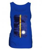Nauru Grunge Flag Ladies Vest