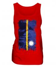 Nauru Grunge Flag Ladies Vest