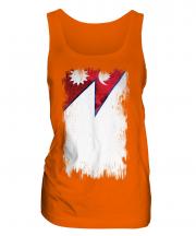 Nepal Grunge Flag Ladies Vest