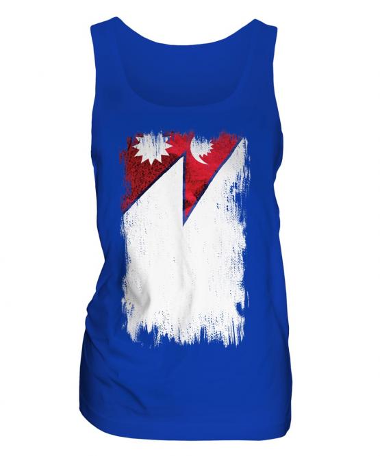 Nepal Grunge Flag Ladies Vest
