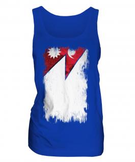 Nepal Grunge Flag Ladies Vest
