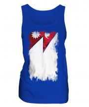 Nepal Grunge Flag Ladies Vest