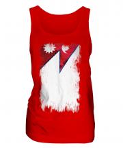 Nepal Grunge Flag Ladies Vest