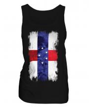 Netherlands Antilles Grunge Flag Ladies Vest